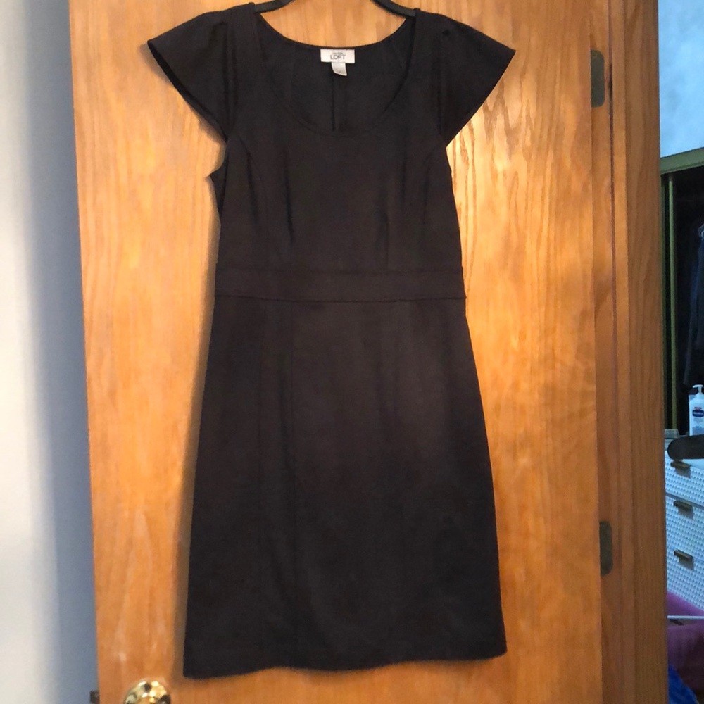 Grey cap sleeve dress